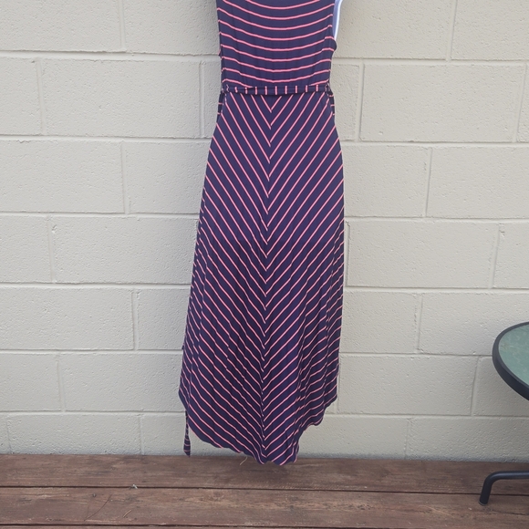Ingrid & Isabel- Stripped- Maxi- Maternity Dress- V-Cut Bottom- Size Medium - Picture 6 of 16